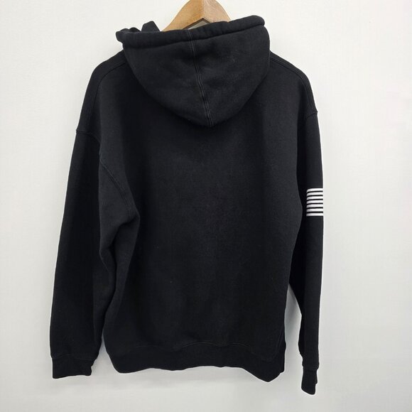 Independent Trading Co Mens L Black Graphic Hoodie Beer Bacon Guns Freedom USA - Picture 3 of 11